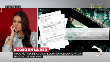 Inma, una joven de 19 años víctima de acoso escolar: &quot;Han sido difundidas unas fotos mías en las que salgo con ropa interior&quot;