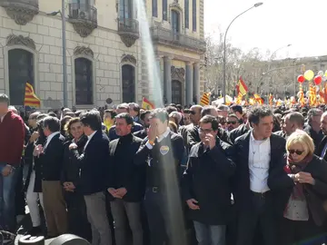 Albert Rivera, en la manifestación convocada por Sociedad Civil Catalana Albert Rivera, en la manifestación convocada por Sociedad Civil Catalana