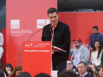 El líder del PSOE, Pedro Sánchez, durante su intervención en la clausura de la Escuela de Buen Gobierno El líder del PSOE, Pedro Sánchez, durante su intervención en la clausura de la Escuela de Buen Gobierno