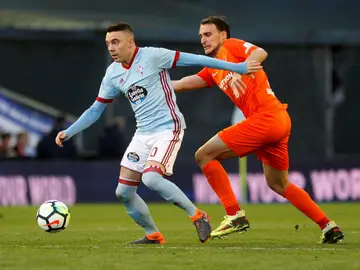 Aspas, en el partido ante el Málaga Aspas, en el partido ante el Málaga