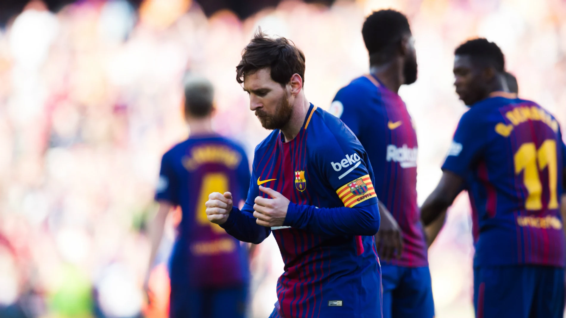 Messi baila para celebrar un gol Messi baila para celebrar un gol