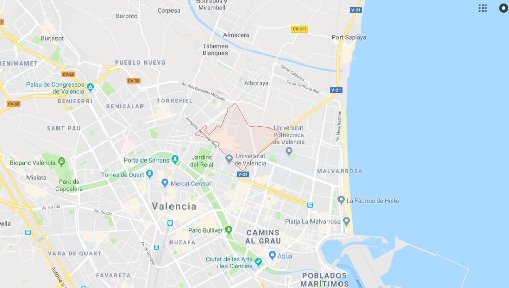 Barrio de Benimaclet, en Valencia