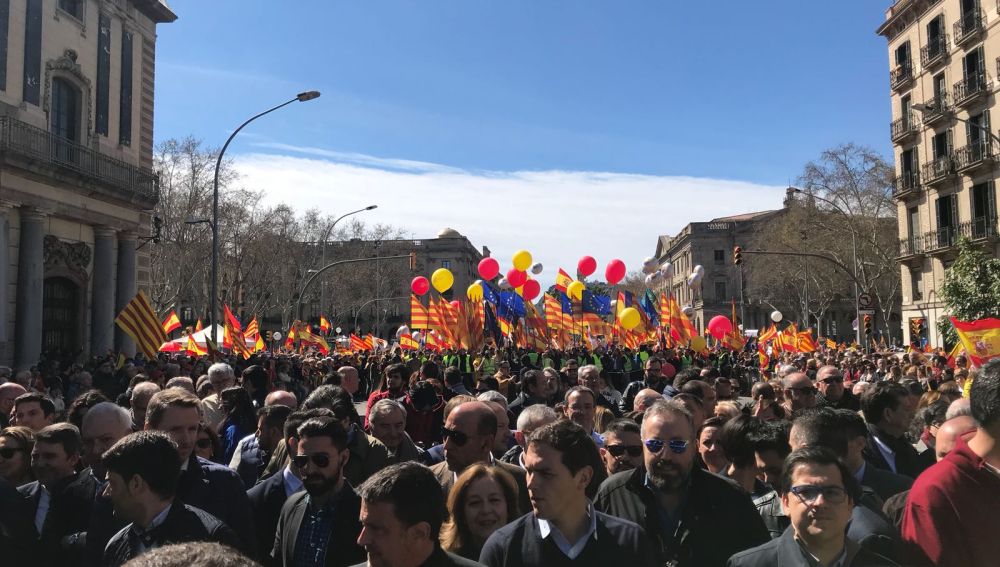 Manifestación Sociedad Civil Catalana