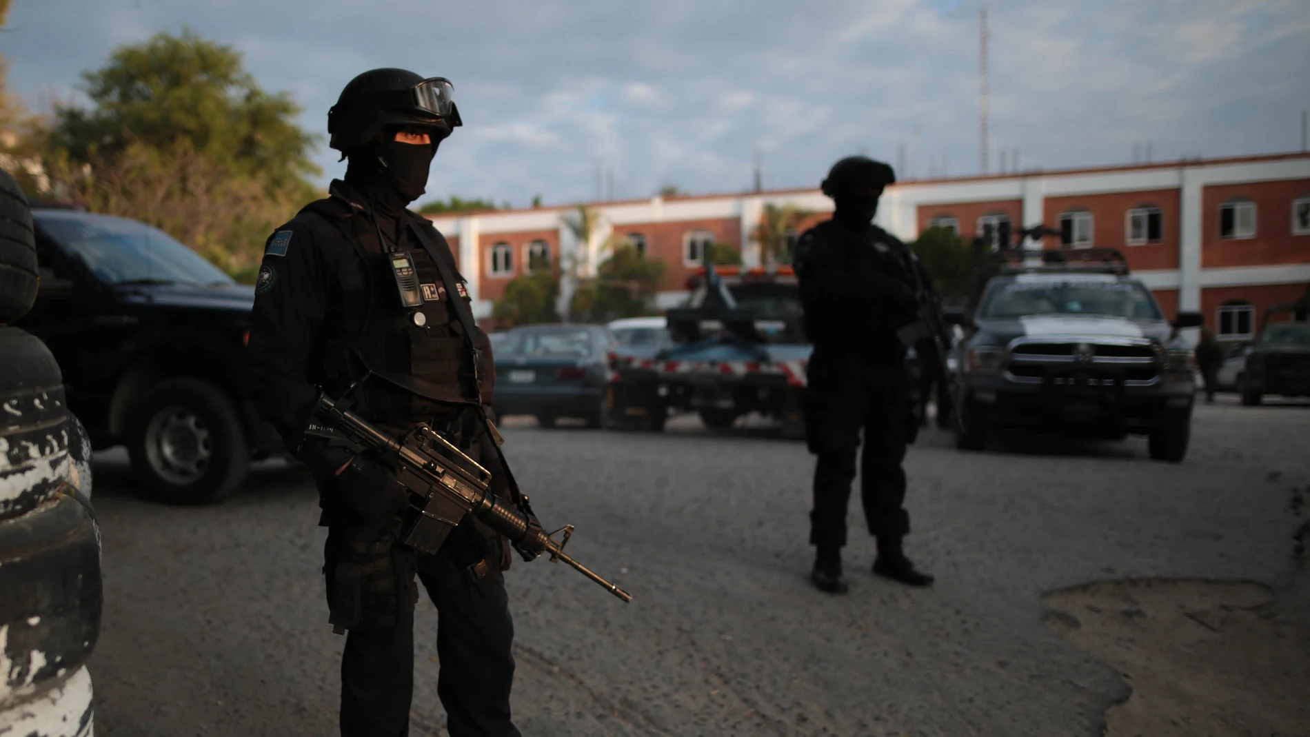 Miembros de la Policía Federal patrullan las calles en México Miembros de la Policía Federal patrullan las calles en México