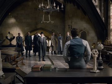 Dumbledore en Hogwarts en 'Animales Fantásticos 2'