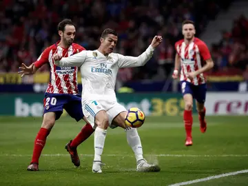 Cristiano, ante Juanfran en el Wanda Cristiano, ante Juanfran en el Wanda