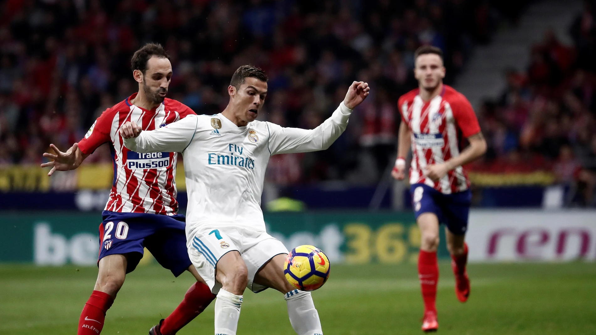 Cristiano, ante Juanfran en el Wanda Cristiano, ante Juanfran en el Wanda