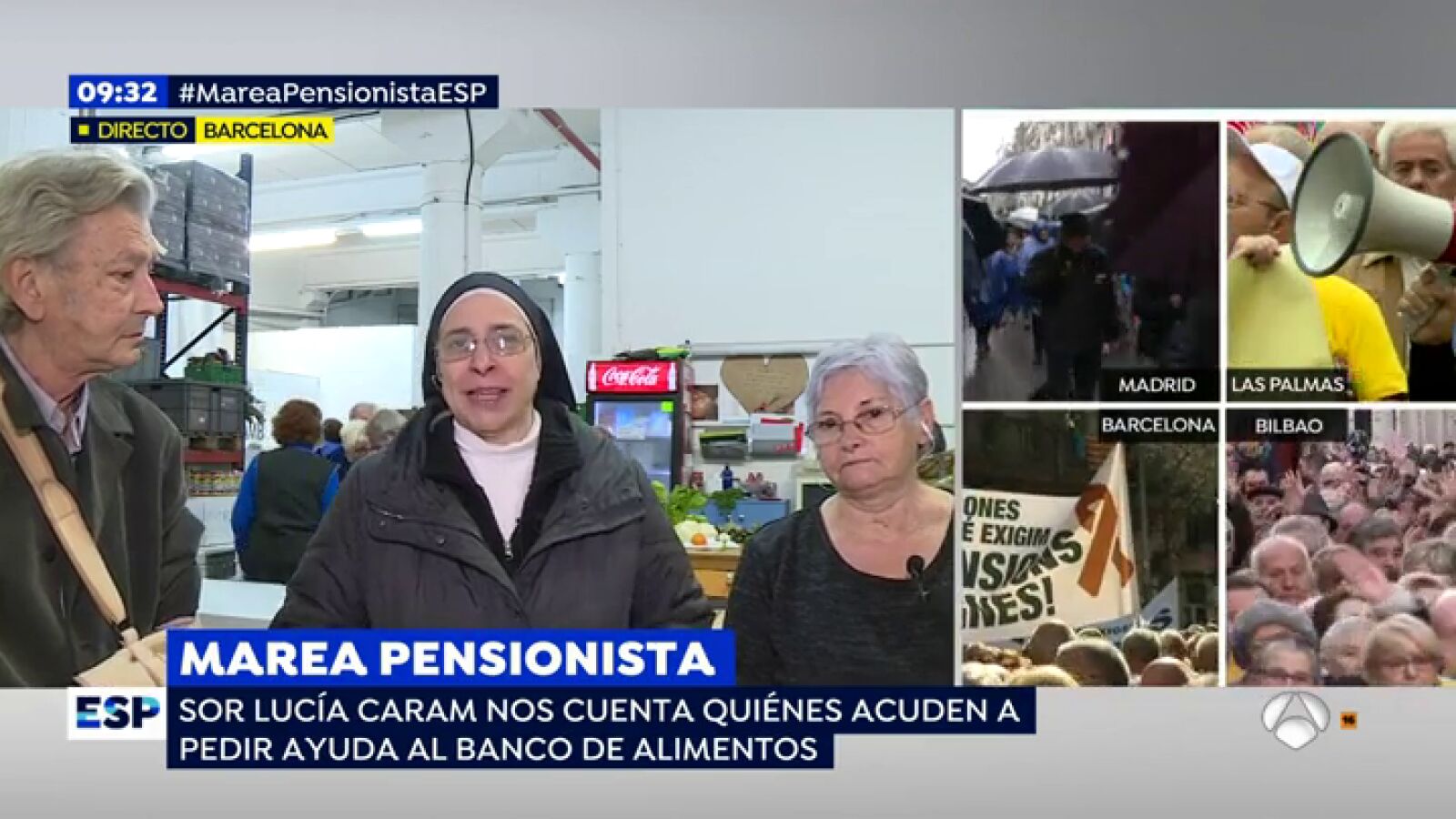 Sor Lucía Caram, desde el Banco de Alimentos: 