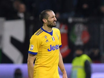 Chiellini se lesionó contra el Spal