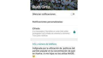 WhasApp de Ruth Ortiz