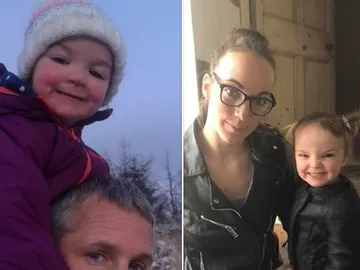 La niña fallecida junto a sus padres La niña fallecida junto a sus padres