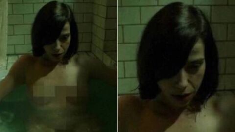 El plano ha sido ocultado para evitar la desnudez de Sally Hawkins