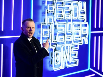 Simon Pegg en la premiere de 'Ready Player One'