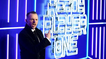 Simon Pegg en la premiere de 'Ready Player One'