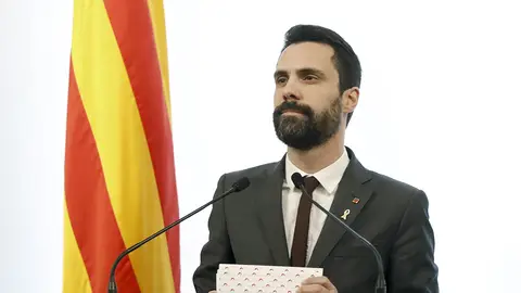 Roger Torrent en rueda de prensa Roger Torrent en rueda de prensa