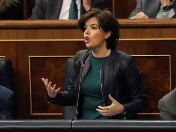 La vicepresidenta del Gobierno, Soraya Sáenz de Santamaría La vicepresidenta del Gobierno, Soraya Sáenz de Santamaría