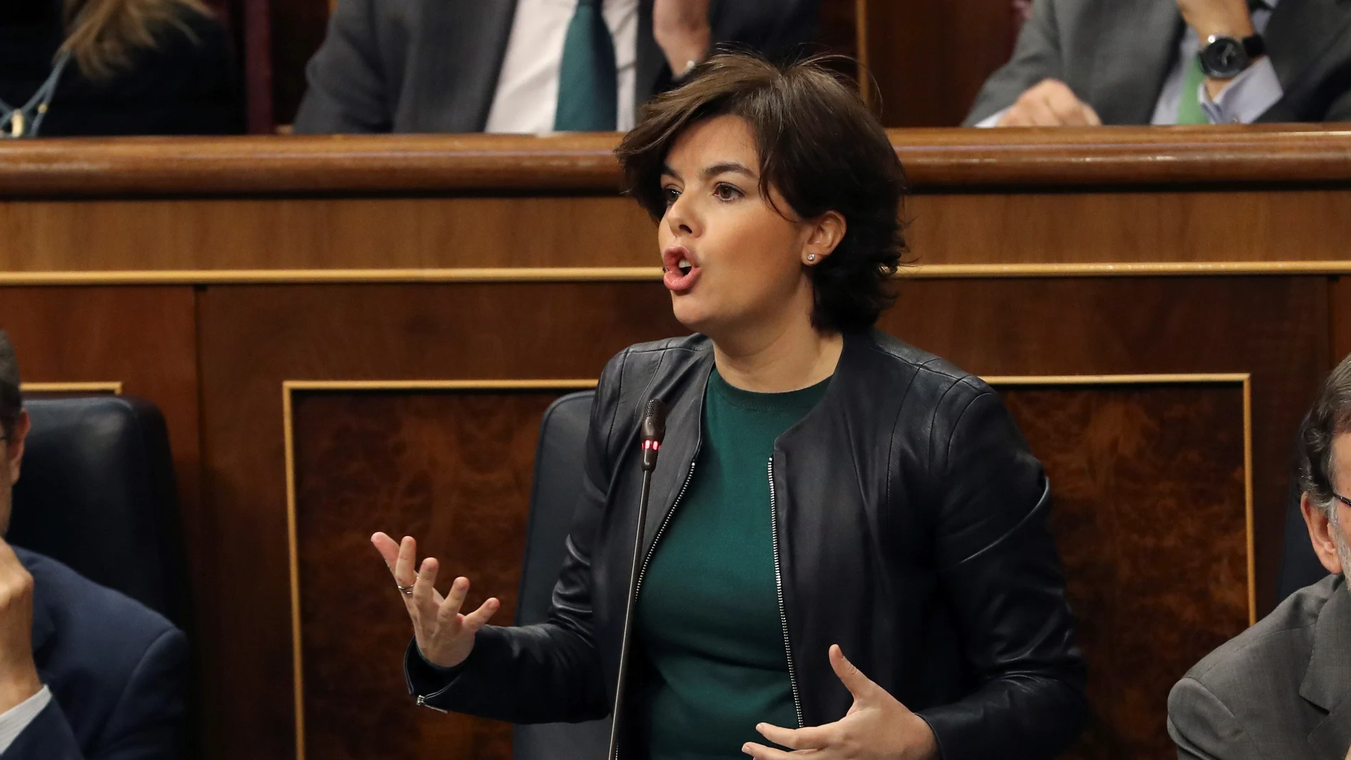 La vicepresidenta del Gobierno, Soraya Sáenz de Santamaría La vicepresidenta del Gobierno, Soraya Sáenz de Santamaría