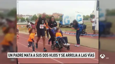 El parricida de Getafe, en una carrera con la familia El parricida de Getafe, en una carrera con la familia
