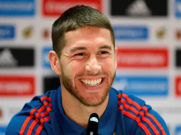 Sergio Ramos en rueda de prensa en Alemania Sergio Ramos en rueda de prensa en Alemania