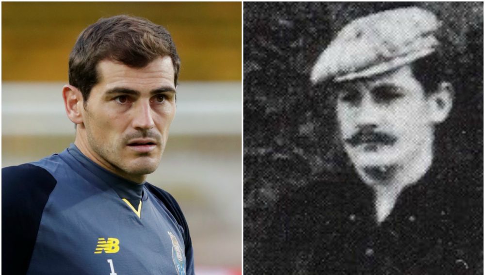 Iker Casillas y el suizo Hans Heinrich Suter