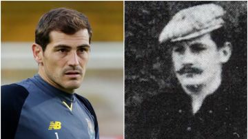 Iker Casillas y el suizo Hans Heinrich Suter