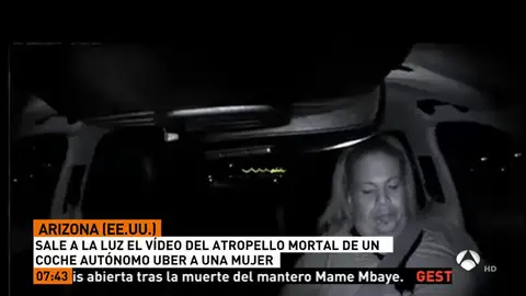 Sale a la luz el vídeo del atropello mortal de un coche de Uber Sale a la luz el vídeo del atropello mortal de un coche de Uber