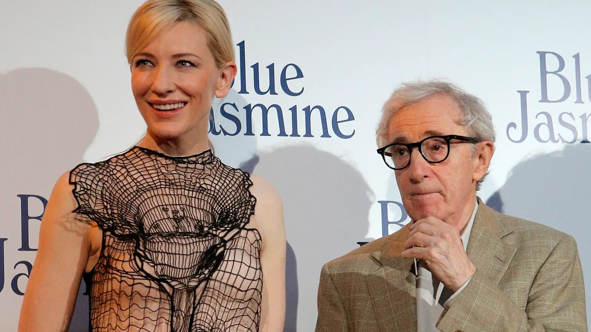Cate Blanchett y Woody Allen en la premiere de 'Blue Jasmine'