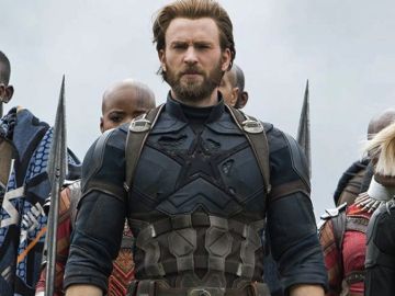 Chris Evans como Capitán América en 'Vengadores: Infinity War'