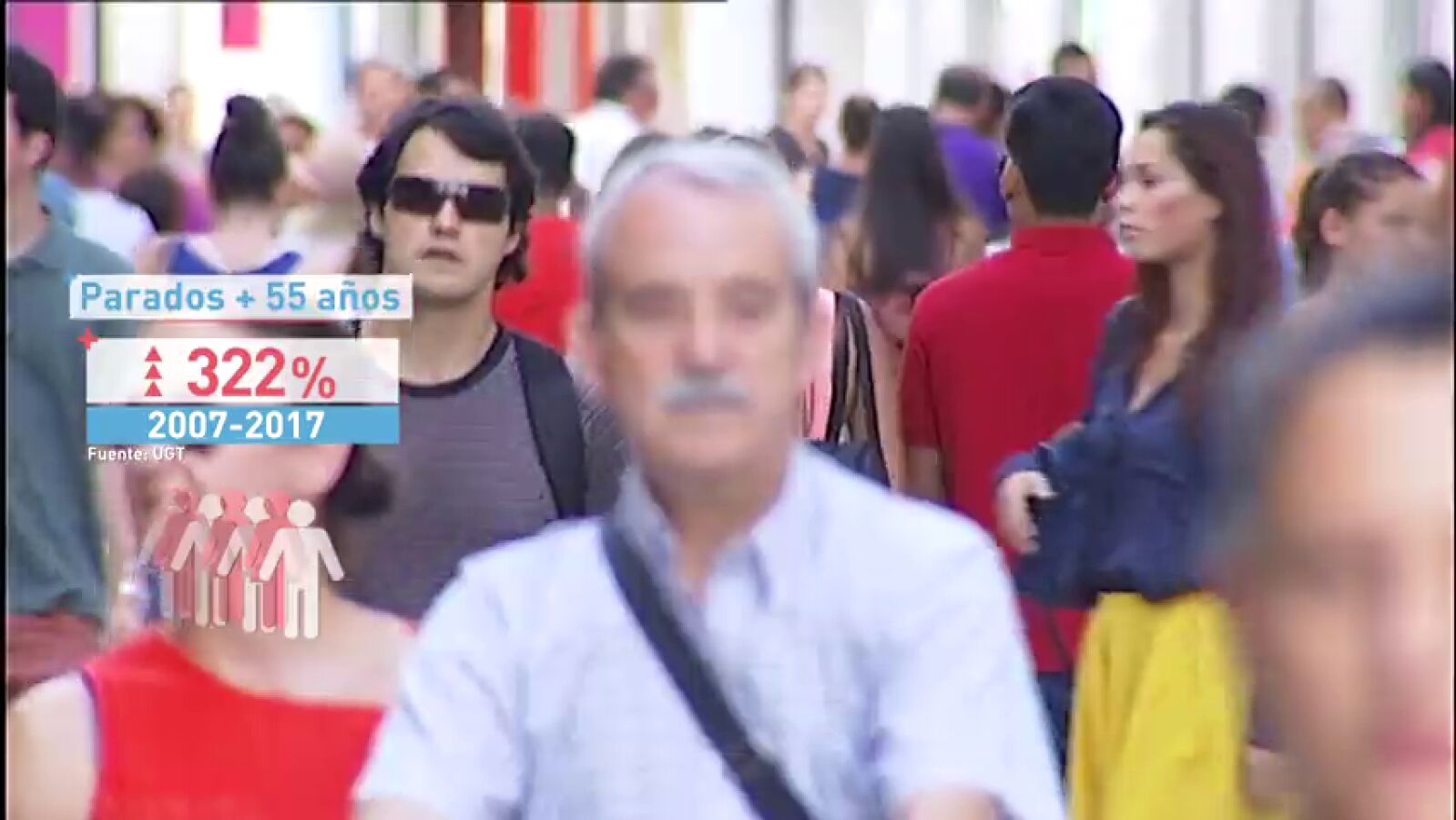 Existen casi un millón y medio de parados con más de 45 años en España