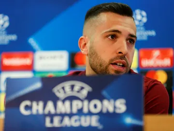 Jordi Alba, en rueda de prensa Jordi Alba, en rueda de prensa