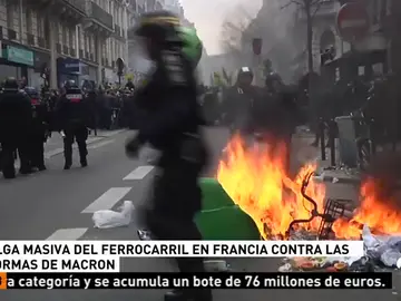 Huelga masiva del ferrocarril en Francia Huelga masiva del ferrocarril en Francia