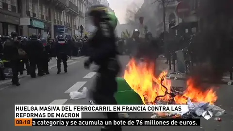 Huelga masiva del ferrocarril en Francia Huelga masiva del ferrocarril en Francia