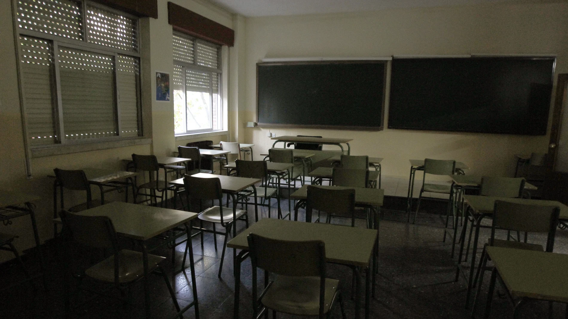 Un aula vacía Un aula vacía