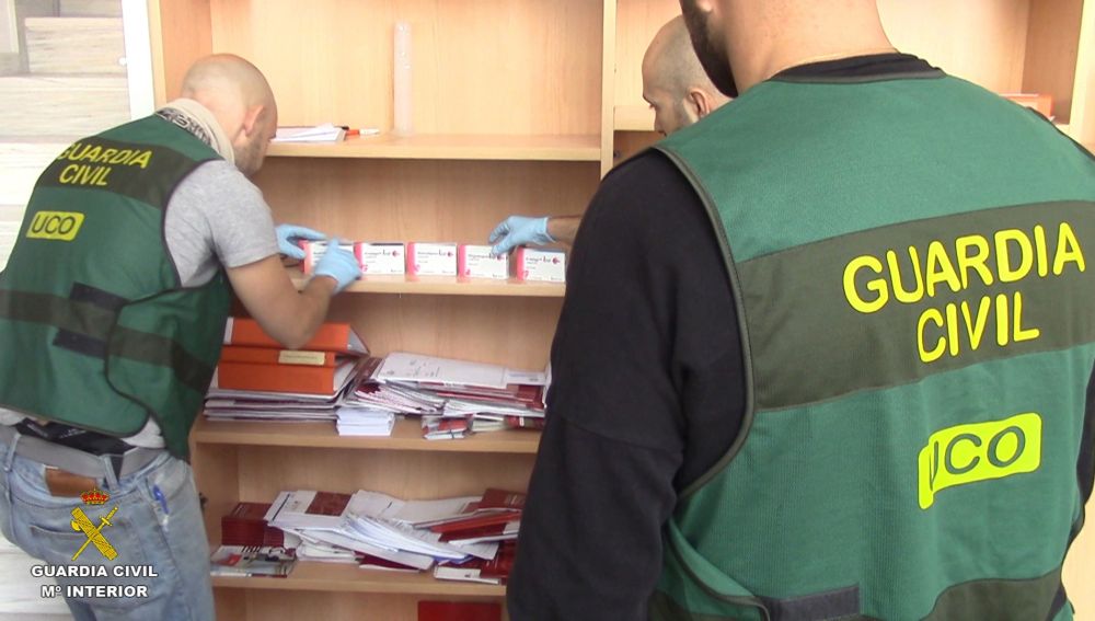 Fotografía de la operación facilitada por la Guardia Civil.