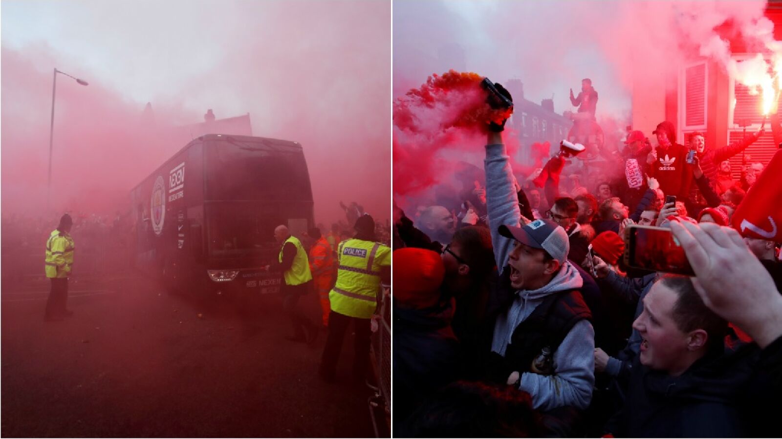 La UEFA abre expediente al Liverpool por el lanzamiento de objetos al autobús del City