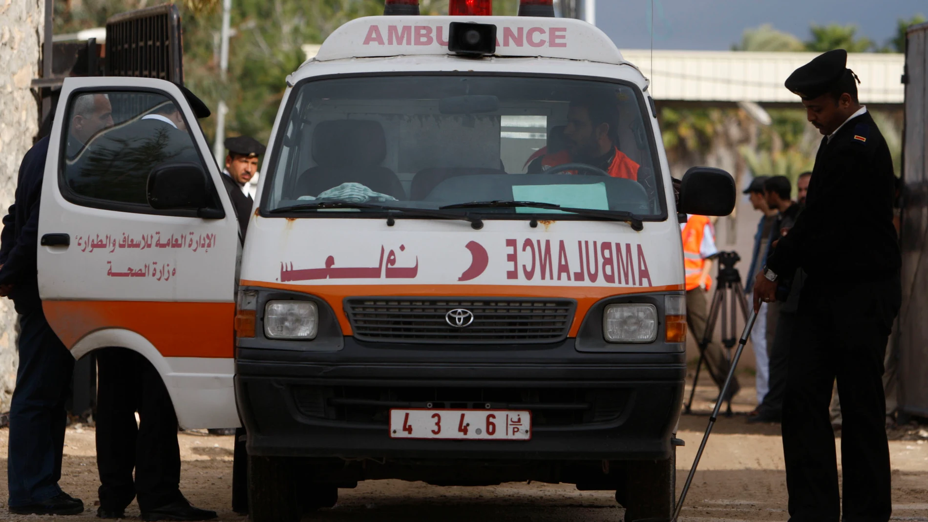 Ambulancia de la media luna egipto (archivo) Ambulancia de la media luna egipto (archivo)