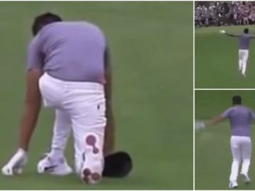 Un golfista se lesiona celebrando un hoyo en uno