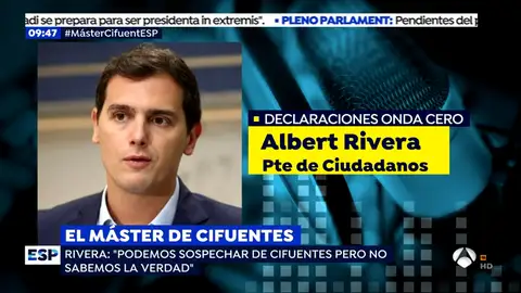 Albert Rivera en Onda Cero Albert Rivera en Onda Cero