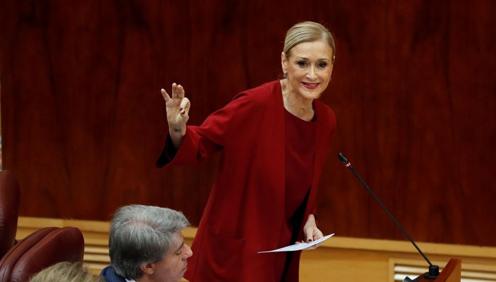 La presidenta de la Comunidad de Madrid, Cristina Cifuentes