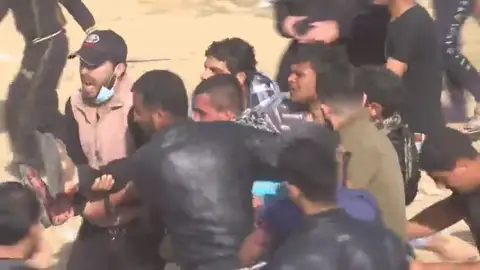 Nuevos enfrentamientos en la frontera de Gaza Nuevos enfrentamientos en la frontera de Gaza