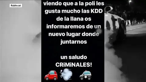 Carreras ilegales en un polígono industrial de Rubí Carreras ilegales en un polígono industrial de Rubí