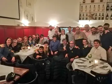 Carles Puigdemont con sus compañeros de partido en Berlin Carles Puigdemont con sus compañeros de partido en Berlin