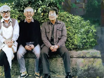 Hayao Miyazaki, Toshio Suzuki e Isao Takahata Hayao Miyazaki, Toshio Suzuki e Isao Takahata