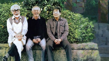 Hayao Miyazaki, Toshio Suzuki e Isao Takahata
