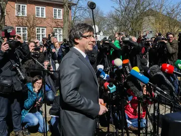 El expresidente de la Generalitat de Cataluña Carles Puigdemont El expresidente de la Generalitat de Cataluña Carles Puigdemont