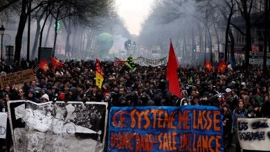 La huelga ferroviaria en Francia cancela todas las conexiones con España