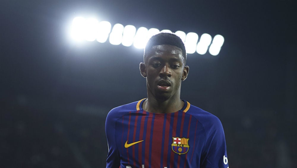 Dembélé, con el Barcelona
