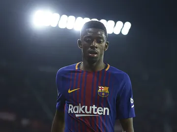 Dembélé, con el Barcelona Dembélé, con el Barcelona