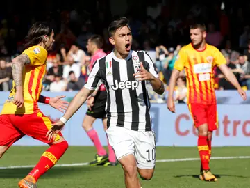 Dybala celebrando un gol al Benevento Dybala celebrando un gol al Benevento