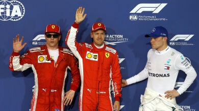 Sebastian Vettel logra la pole de Baréin con Carlos Sainz décimo y Fernando Alonso 13º
